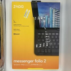 Zagg Messenger Folio 2 for iPad 9th, 8th, 7th Gen & iPad Air 3rd Gen, Charcoal